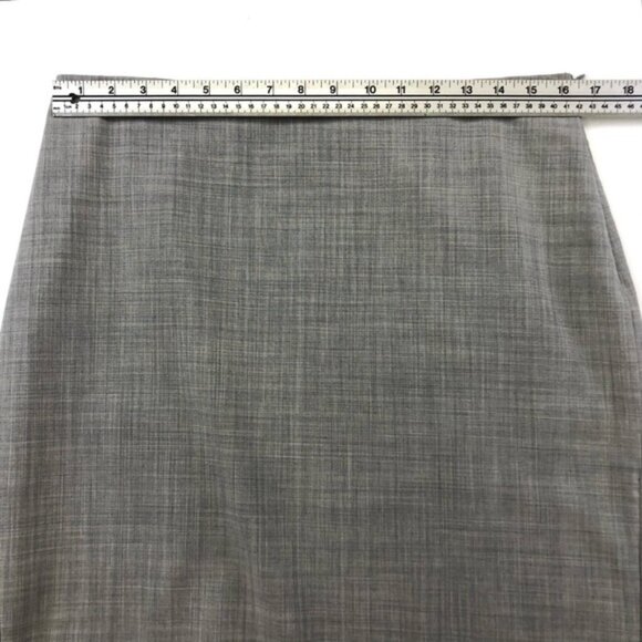 Club Monaco grey wool poly blend stretch skirt Size 12 - Picture 3 of 9